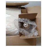 FACTORY SEALED - Qingmiao Adjustable Height Floor Lamp for Living Room, Black Standing Lamp for Bedroom Office, Modern Tall Lamp with Linen Shade, 3-Way Dimmable 8W 3000K LED Blub Included (Black)  - 