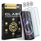 FACTORY SEALED - TEMPRTEK+[3+3 Pack for iPhone 14 Pro Screen/Camera Protector 6.1 Tempered Glass [Case Friendly] Anti Scratch/Fingerprint [Full Coverage] 9H+ Hardness