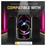 FACTORY SEALED - TEMPRTEK+[3+3 Pack for iPhone 14 Pro Screen/Camera Protector 6.1 Tempered Glass [Case Friendly] Anti Scratch/Fingerprint [Full Coverage] 9H+ Hardness