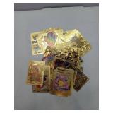 50 Piece Gold Pokemon Trading Cards Collection, Open Box-UNAUTHENTICATED