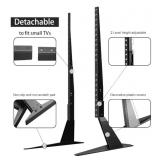 (Color Varies From Stock Image) Universal TV Stand, Metal TV Legs for 20-65 inch LCD/LED/OLED/Plasma Flat&Curved Screen TV Height Adjustment with VESA 75x75mm to 800x500mm Max ML1760W, White