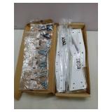 (Color Varies From Stock Image) Universal TV Stand, Metal TV Legs for 20-65 inch LCD/LED/OLED/Plasma Flat&Curved Screen TV Height Adjustment with VESA 75x75mm to 800x500mm Max ML1760W, White