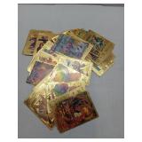 50 Piece Gold Foil Pokemon Trading Card Collection, Open Box, UNAUTHENTICATED