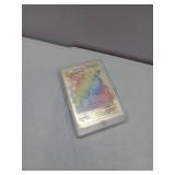FACTORY SEALED - 10 Piece Metal Gold Plated Pokemon Cards in Card Case- UNAUTHENTICATED