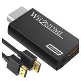 APPEARS NEW - GANA Wii to hdmi Converter, wii to hdmi Adapter, wii to hdmi1080p 720p Connector Output Video & 3.5mm Audio - Supports All Wii Display Modes