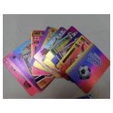Soccer Card Lot- 16 2022-2023 World Cup Soccer Cards in Shimmering Colors and 2 Topps Match Attack Cards ( Mohamed Salah and Brahim Diaz)- UNAUTHENTICATED