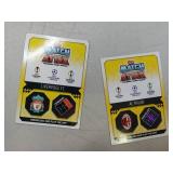 Soccer Card Lot- 16 2022-2023 World Cup Soccer Cards in Shimmering Colors and 2 Topps Match Attack Cards ( Mohamed Salah and Brahim Diaz)- UNAUTHENTICATED