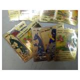 APPEARS NEW - 10 Piece Metal Gold Plated Pokemon Cards- UNAUTHENTICATED