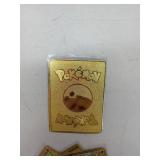 7 Piece Gold Metal Pokemon Cards-Ancient Mewtwo, Arceus VMAX (Blue), Arceus VMAX (Red), Charizard VMAX, VMAX Venusaur, Charizard & Blastoise Tagteam, Charizard VMAX, Pikachu VMAX, and Charmander, Char