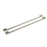 Minimalist Handle Kit for Select Monogram Side-by-Side Refrigerators - Silver Model ZKSS2H2CNSS