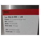 Whirlpool 30-inch Convertible Range Hood Model WVU37UC0FS