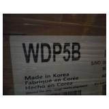 LG - 29in Laundry Pedestal With Storage Drawer - Black Steel Model WDP5B