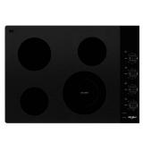 Whirlpool - 30in Electric Cooktop - Black Model WCE55USOHB