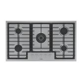 Bosch - 800 Series 36in Built-In Gas Cooktop with 5 burners with FlameSelect - Stainless Steel Model NGM86594C