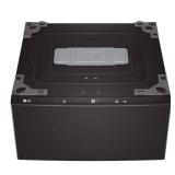 LG - SideKick 1.0 Cu. Ft. High-Efficiency Smart Top Load Pedestal Washer - Black Steel WD300CB