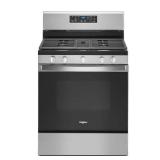 Whirlpool - 5.0 Cu. Ft. Freestanding Gas Range with Self-Cleaning and SpeedHeat Burner - Stainless Steel Model WFG525S0JZ6