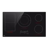 LG - 36in Built-In Electric Induction Smart Cooktop with 5 Elements and UltraHeat 5.0kW Element - Black Ceramic Model CBIH3617BE