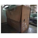 GE - 36in Professional 30in-36in Adjustable Height Backsplash with Shelf - Silver Model UXADJB36PSS