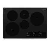 Whirlpool 30in Black Electric Glass Cooktop Model WCE97US0KB