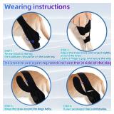 Tinzum L Dog Knee Brace for Torn ACL and Hind Leg Support, Adjustable Dog Leg Brace for Cruciate Ligament Injury, Luxating Patella, and Joint Pain Relief â Ideal for Medium to Large Dogs