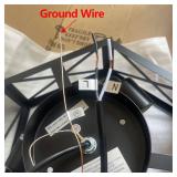 XSDeTu Semi Flush Mount Ceiling Light Fixture, Modern Farmhouse 3-Light Black Ceiling Light, Industrial Close to Ceiling Light with Metal Hexagon Cage Ceiling Lamp for Kitchen, Hallway, Bathroom