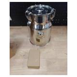 Tioncy Stainless Steel Water Dispenser 1.3 gallon Countertop Drink Dispenser with Spigot and Airtight Lid for Up To 5 Gallon Bottle Metal Drink Dispenser for Home Office Indoor Outdoor Supplies