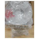 Dunkive 2 Pack Clip On Lamp Shade, Light Cover for A Type Bulb, 8\" DIA x 4 1/4\" Height Lamp Cover for Deco Exposed Bare Bulb Fixture, Acrylic Dome Clip on Standard Shades for Home Bathroom Office