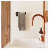 Rustic State Motris Wall Mount Railroad Spike Cast Iron Bathroom Toilet Paper Holder, Rustproof Tissue Roll Hanger - 6.5 Inch - Black