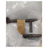 Rustic State Motris Wall Mount Railroad Spike Cast Iron Bathroom Toilet Paper Holder, Rustproof Tissue Roll Hanger - 6.5 Inch - Black