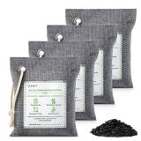 CLEVAST Bamboo Charcoal Air Purifying Bags (Large, 3Ã200g), Removes Odors and Moisture, Nature Fresh Air Purifier Bags, Odor Eliminator for Home, Car, Pets, Bathroom, Basement
