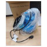 PANRANO 1/2 HP Submersible Water Pump 2900 GPH Portable Small Sump Pump For Pool Cover, Basements, Puddles, Gardens Ponds With 16.4 Ft Power Cord and Hose Adapters, Sky Blue