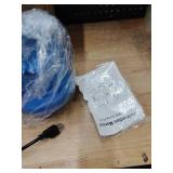 PANRANO 1/2 HP Submersible Water Pump 2900 GPH Portable Small Sump Pump For Pool Cover, Basements, Puddles, Gardens Ponds With 16.4 Ft Power Cord and Hose Adapters, Sky Blue