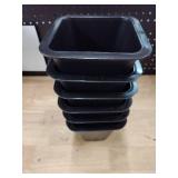 Small black plant pots multi-pack