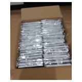 CML Matte White Decorator Wall Plates, 50 Pack Electrical Outlet Receptacle Covers, 1-Gang Switch Plates, Standard Size 2.76â x 4.5â, Impact Resistant, UL Listed, Contractor Pack