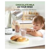 Maestri House Milk Frother, 4-in-1 Electric Milk Steamer and Frother, 16.9OZ 600W Smart Touch Control Hot and Cold Foam Maker, Memory Function for Latte, Cappuccinos, Warm Milk, Hot Chocolate Milk