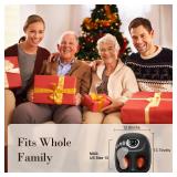 CuPiLo Foot Massager FSA Eligible HSA, Feet Massager with Heat for Plantar Fasciitis Relief, 5 Levels Compression & Vibration Massage for Neuropathy, Christmas Gifts for Women Men, Fits Up to 13\"