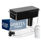Brita UltraMax Large Water Dispenser With Standard Filter, BPA-Free, Reduces Copper, Cadmium and Mercury Impurities, Lasts 2 Months or 40 Gallons, Includes 1 Filter, Kitchen Accessories, Large 27-Cup