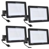 KsDhewi 4Pack-150W 15600LM Super Bright LED Flood Light with Excellent Color Restore Ability - Waterproof, Shatterproof, Energy Saving - Perfect for Indoor and Outdoor Use