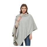 Radia SmartÂ® EMF Poncho - Shielding Blanket, 5G, Wearable Faraday Blanket, RF, WiFi Blocker, EMF Clothing 28\" x 72\", Grey