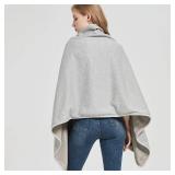 Radia SmartÂ® EMF Poncho - Shielding Blanket, 5G, Wearable Faraday Blanket, RF, WiFi Blocker, EMF Clothing 28\" x 72\", Grey