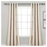 Curtain Rods for Windows 32-120 Inch, 1 Inch Adjustable Black Curtain Rod Set with Brackets, Easy Install