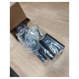 Curtain Rods for Windows 32-120 Inch, 1 Inch Adjustable Black Curtain Rod Set with Brackets, Easy Install