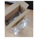 Poeland 2 Pack Mask Storage Box, Stackable Storage Organizer with Acrylic Adhesive, Clear Storage Box for Medicine Cabinet, Closet, Bathroom, Counter