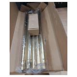 ZYRW Gold Shower Curtain Rod 36-98 Inches (3-8.2ft) Non Rust Adjustable Shower Rod Spring Tension Non Slip No Drilling Stainless Steel Shower Rods for Bathroom Window