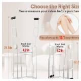 AKIMRABY Compression Sock Aid Device - Foldable Sock Aids for Putting on Compression Socks, Stocking Donner Sock Helper Tool for Seniors Fits Calf Circumference Under 15 Inches