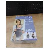 Infantino Swift Classic Carrier with Pocket, 2-Ways to Carry Carrier with Wonder Bib & Essentials Storage Front Pocket for Babies 8-25lb, Adjustable Strap, Black
