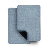 Bosap Bath Mat,Ultra Thin Bathroom Rugs,Rubber Bath Mats for Bathroom,No Slip Bath Rugs,Quick Dry,Machine Washable,Low Pile,Absorbent,Shower Outside,Sink,Home Decor Accessories.Blue,1