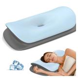 Olumoon Cervical Neck Pillow for Pain Relief - Ergonomic Memory Foam Contour Pillows for Side, Back & Stomach Sleepers, Cervical Pillow for Neck Support Sleeping with Breathable Cover