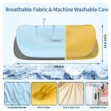 Olumoon Cervical Neck Pillow for Pain Relief - Ergonomic Memory Foam Contour Pillows for Side, Back & Stomach Sleepers, Cervical Pillow for Neck Support Sleeping with Breathable Cover