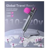 Jack ï¼ Rose Travel Steamer for Clothes,100-220V Portable Iron,15s Heat Up,Steamer ï¼ Iron 2 In 1, Travel Size,Large Ceramic Heat Panel,for Global and Europe